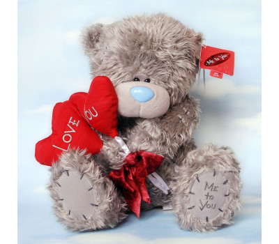 Мишка Тедди с сердечками-леденцами