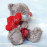 Мишка Тедди с сердечками-леденцами