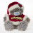Мишка в праздничной коробке в костюме Деда Мороза