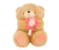 Медвежонок Холмарк с розовым цветком