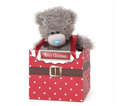 Ведмедик Тедді MTY в подарунковій коробочці Merry Christmas