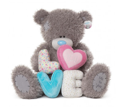 Мишка Тедди MTY с большими буквами LOVE