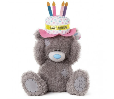 Мишка Тедди MTY с тортиком Happy Birthday