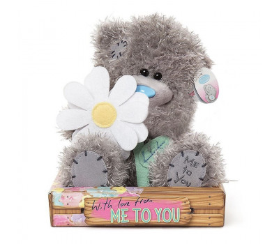 Мишка Тедди MTY с белым цветочком