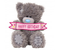 Ведмедик Тедді MTY з табличкой Happy Birthday